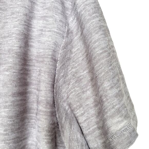 Another Love Heathered Gray Short Sleeve Crew Neck Tee Women Sz L - Picture 5 of 6